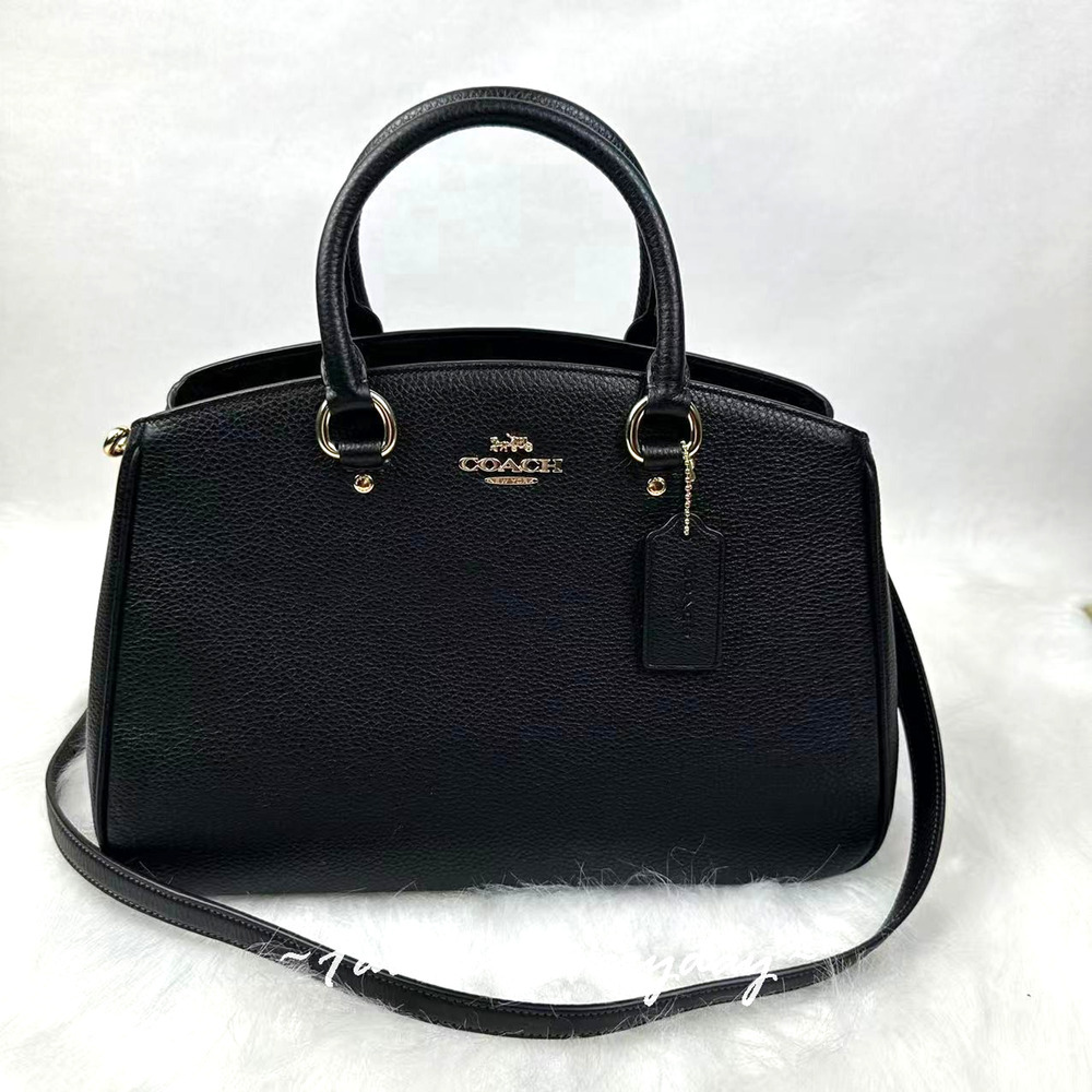 Coach Savannah Carryall Bag Crossbody In Leather/Gold/Black CAL56 NWT